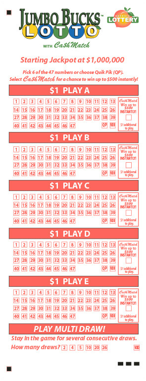 Classic Lotto Payout Chart