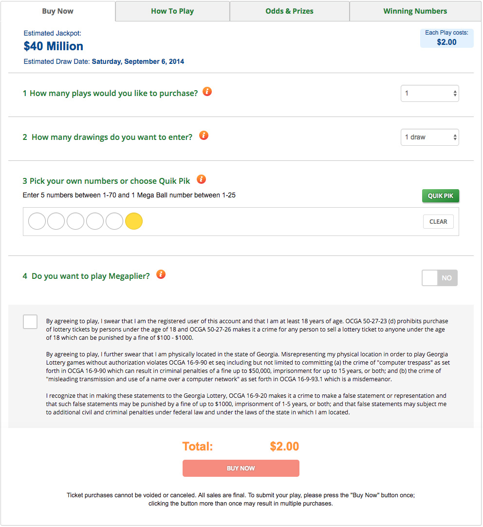 Mega Millions Payout Chart