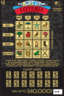 Loteria scratch-off ticket from Georgia Lottery