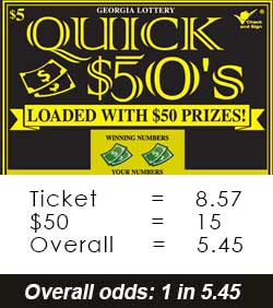 Scratchers Game Odds