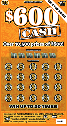 $600 Cash
