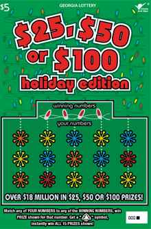 $25, $50 or $100 Holiday Edition