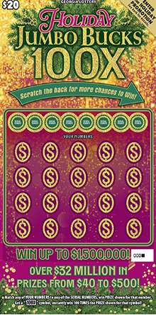 HOLIDAY JUMBO BUCKS 100X