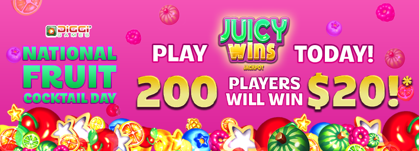 fruit cocktail day juicy wins promo